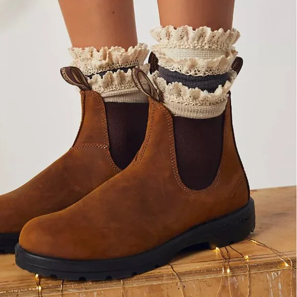 NWT Free People Beloved Waffle Knit Ankle Socks light green moss 1 Pair - Picture 4 of 12